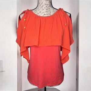Michael Kors | Open Shoulder Casual Blouse with MK Charms for Women